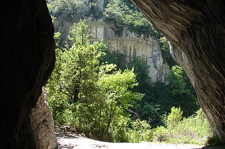 pohledy z cesty po sentier Blanc-Martel