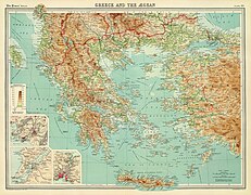 Greater Greece and Aegean Topographic Map by Bartholomew 1920.jpg