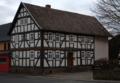 English: Half-timbered building in Grossenlueder St. Georg Strasse 6 / Hesse / Germany