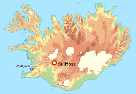 Localisation of Gullfoss