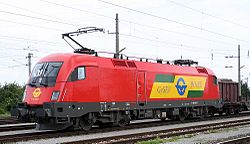 Lokomotiva 1116 063 ÖBB pronajatá GySEV