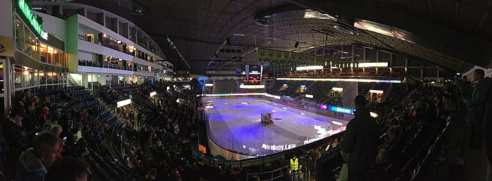 Panoramic view of Hakametsä hall