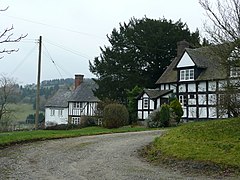 Half-timbered houses in Edgton - geograph.org.uk - 652585.jpg