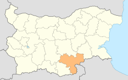 Location of Haskovo Province in Bulgaria