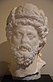 Head of Marcus Aurelius from Petra, it was found in the exedra of the Qasr al-Bint Temple in Petra along with his co-emperor Lucius Verus, Jordan Museum, Amman, Jordan (39962553925).jpg