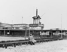 The airport in 1937, at the 1927-built terminal building