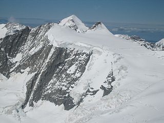 Hinteres Fiescherhorn Mountain in Switzerland