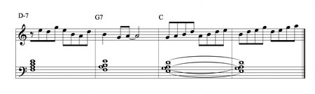 V pentatonic scale over II-V-I chord progression II V I.tiff