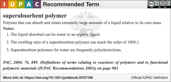 Superabsorbent Material - an overview