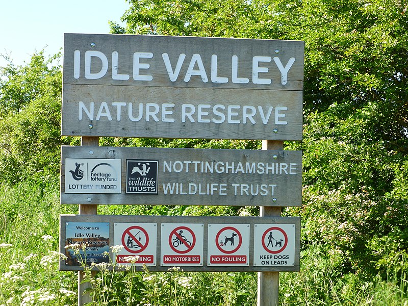 File:Idle Valley Nature Reserve sign - panoramio.jpg