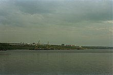 Игарский порт, во время съёмки совсем пустой (2020)