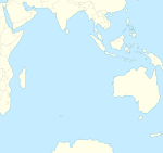 Saint Paul på en karta över Indiska oceanen