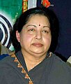 Jayalalithaa, leader de l'AIADMK (Tamil Nadu).