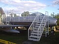 屋外展示されるF-86Fセイバージェット戦闘機（2011年に撤去）