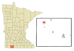 Location of Heron Lake, Minnesota