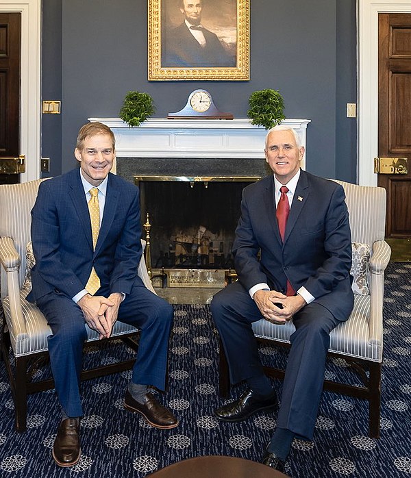 Jim Jordan with Vice President Mike Pence