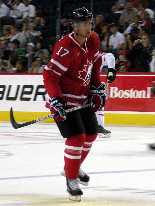 Carter pictured with Team Canada