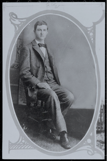 Photo portrait of Jones at age seventeen in 1891