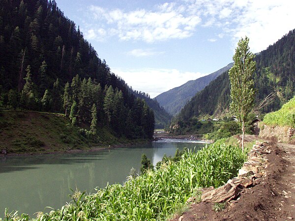 Jhelum River photographed in Pakistan, c. 2006