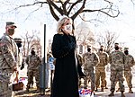 Thumbnail for File:Jill Biden thanking National Guard for protecting the Capitol and nation with chocolate chip cookies.jpg