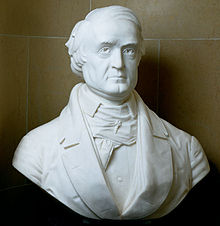 A marble bust of Breckinridge
