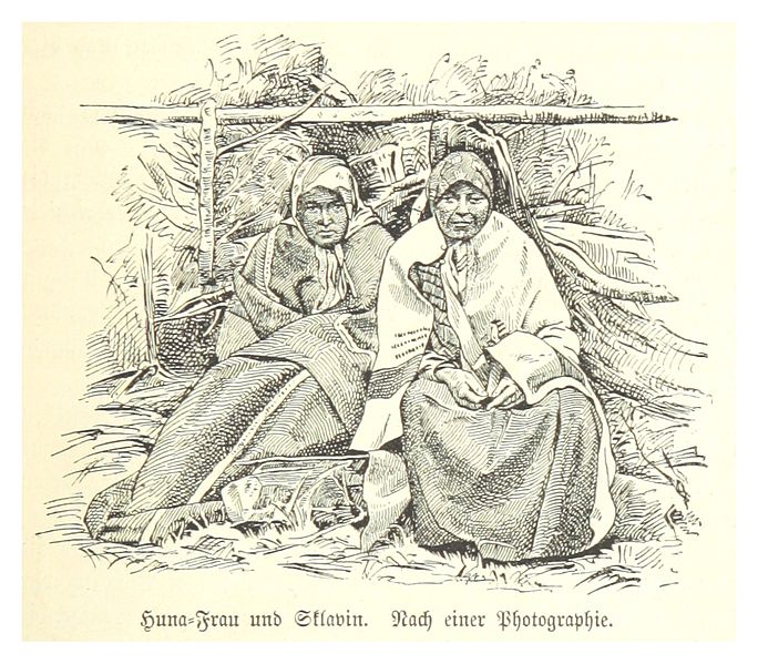 File:KRAUSE(1885) p239 Huna-Frau mit Sklavin.jpg