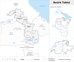 Karte von Bezirk Tablat