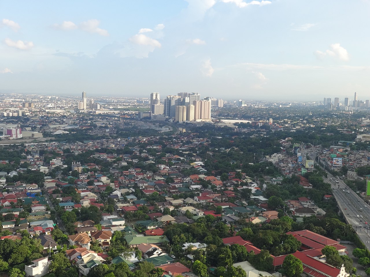File:Katipunan area with Eastwood (view from SMDC Blue) (Quezon