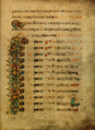 Folio 200r, Geneology of Christ.