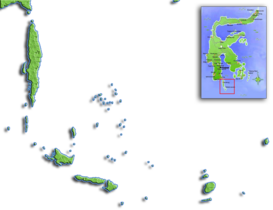 Mapa de situación de las islas