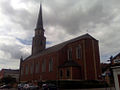 L'église de Burst vue latérale