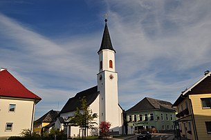 Town center with parish church