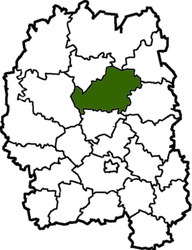 District de Korosten - Carte