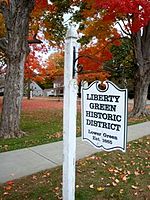 Liberty Green Historic District Sign on Lower Green LGHD Sign 10-2010 small.jpg