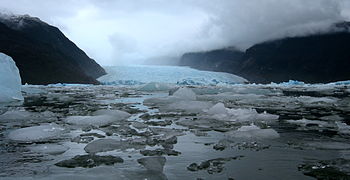 Glaciar y laguna San Rafael