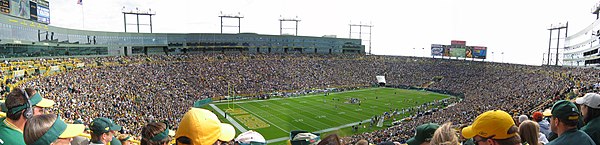 Lambeau Field in October 2004 during a game versus the New York Giants