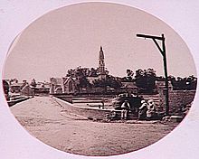 Le Faou en 1857 (photo de Charles Paul Furne).