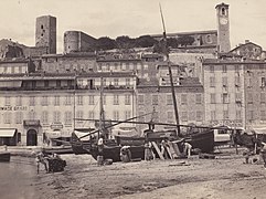 Le Suquet et le quai Saint-Pierre dans les années 1850.