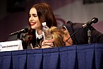 Thumbnail for File:Lily Collins &amp; Jamie Campbell Bower (8610328363).jpg