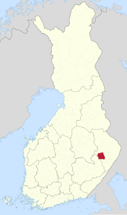 Lage von Liperi in Finnland