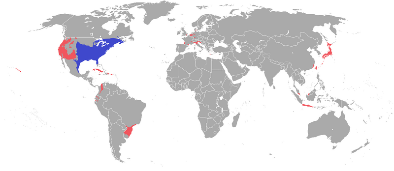 File:Lithobates catesbeianus distribution.png