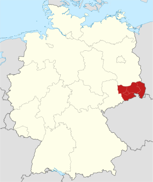 дирекционный округ Дрезден на карте