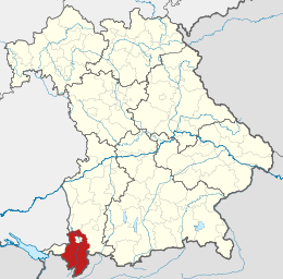 Circondario dell'Alta Algovia – Localizzazione
