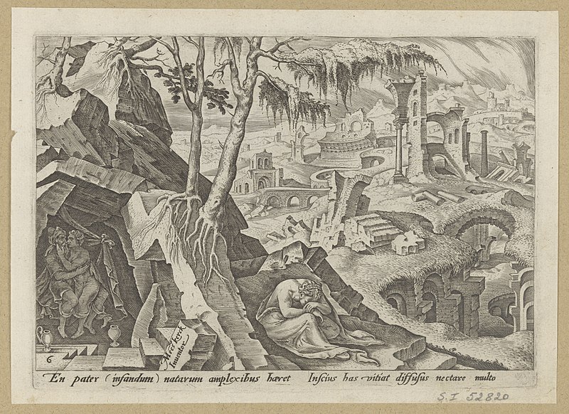 File:Lot Making Love to His Daughter 1569 print by Maarten van Heemskerck, S.I 52820, Prints Department, Royal Library of Belgium.jpg