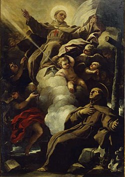 Luca Giordano - The apparition of St John of Capistrano to St Peter of Alcantara.jpg