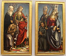 Seitenflügel der zerteilten Pala Bichi aus Sant’Agostino in Siena, ca. 1491, Gemäldegalerie Berlin