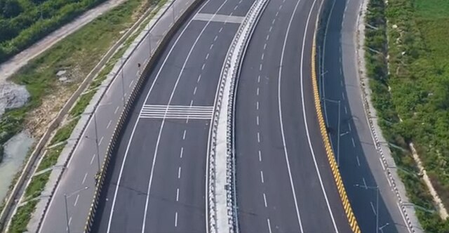 Lucknow ORR 8 lane Carriageway Drone view