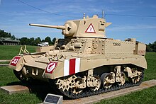 A M3A1 Stuart tank at Aberdeen Proving Ground.