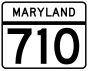 Maryland Route 710 işaretçisi