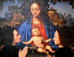 Vierge à l'enfant avec des dévots, Giovanni Agostino da Lodi 001.JPG